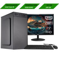 Computador Completo H61 Intel I5 3ª 16GB SSD 240GB Barato Computador Completo H61 Intel I5 3ª 16GB SSD 240GB Barato