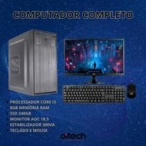 Computador completo i3, 8gb memoria , 240gb ssd