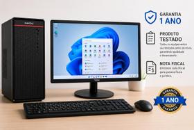 Computador Completo Intel Core i3 10ª Geração 8GB SSD 240GB Monitor 19 Windows 11 PC Pronto Para Uso Computador Completo Intel Core i3 10ª Geração 8GB SSD 240GB Monitor 19 Windows 11 PC Pronto Para Uso