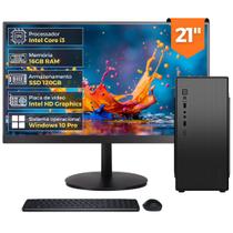 Computador Completo Intel Core i3, 16GB RAM, SSD 120GB, Monitor LED 21" HDMI, Windows 10 Pro - 2Eletro Lite CD2E-LI115 Computador Completo Intel Core i3, 16GB RAM, SSD 120GB, Monitor LED 21" HDMI, Windows 10 Pro - 2Eletro Lite CD2E-LI115