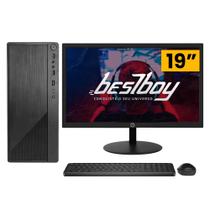 Computador Completo Intel Core i3 4GB HD 500GB Monitor LED 19" HDMI - BEST BOY