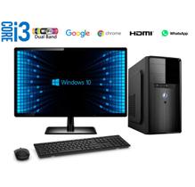 Computador Completo Intel Core i3 8GB HD 500GB Windows 10 HDMI Wifi Monitor 15" EasyPC Desktop