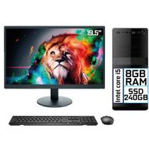 Computador Completo Intel Core i3 8GB SSD 120GB Monitor LED 19.5" HDMI EasyPC Go