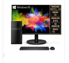 Computador Completo Intel Core I5 3470, 8gb, Ddr3, Ssd 480gb, monitor 19