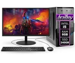 Computador Completo Intel Core I5 8gb de Ram Ssd 240gb Monitor Led 19" Hdmi