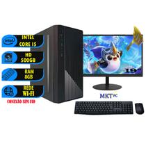 Computador Completo Intel Core I5 8gb Hd 500gb com Kit Monitor 20" + Pacote Office + WIFI