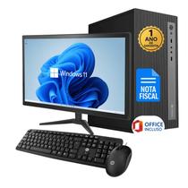Computador Completo Intel Core i5 8GB SSD 240GB Monitor 19 Pronto Para Uso Rápido Garantia 1 Ano