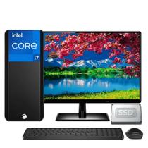 Computador Completo Intel Core i7 16GB SSD 480GB Monitor Full HD 19