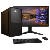 Computador Completo Intel i5 2ª Geração 16GB DDR3 SSD 480GB Monitor 19" LED HDMI