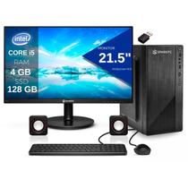 Computador Completo Intel i5 4gb Ssd 128gb Monitor 21,5"