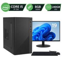 Computador Completo Intel I5 6ª Geração, 8GB DDR4, SSD 240 Monitor 19 Windows 11 Pronto pra Uso Computador Completo Intel I5 6ª Geração, 8GB DDR4, SSD 240 Monitor 19 Windows 11 Pronto pra Uso