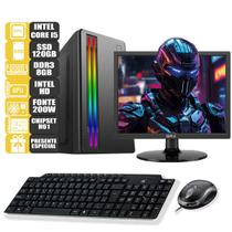 Computador Completo Intel I5 8gb Ssd 120Gb Monitor 17'' W10 - BRX