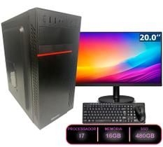 Computador Completo Intel I7 16gb Ssd 480gb Monitor