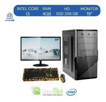 Computador Completo+kit Gamer Multilaser Core I3/4gb/ssd 256gb /linux com Monitor 19" Trs-hk19wy - BRAZILPC/MULTILASER