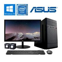 Computador Completo PC CPU Spread ASUS Intel Core i3 4GB HD 500Gb Com Kit Monitor 15" Windows 10