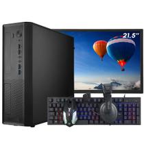 Computador Completo SFF Slim Ark Monitor 21,5'' Intel Core i7 3770 8GB SSD 240GB Linux Combo Gamer