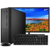 Computador Completo SFF Slim Ark Monitor 27'' Intel Core i7 4770 8GB SSD 240GB Linux Kit Multimidia