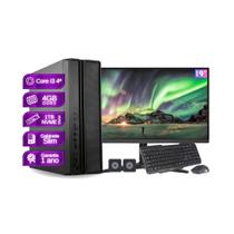 Computador Completo Slim Core i3 4GB SSD 1TB kit teclado e mouse Monitor de 19 - PC Master - PC Master