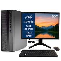 Computador Completo Slim MultiPC i3 6ª Geração 16GB SSD 256GB Windows 11 Rápido e Compacto