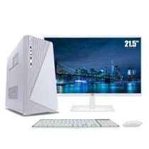Computador Completo Slim PC Intel Core i5 8GB SSD 240GB Monitor 21.5" CorPC Fit Branco