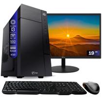 Computador Completo TOB Intel Core i3 SSD 240GB Memória 4GB Windows 10 Pro Trial + Teclado e Mouse + Monitor 19" Desktop Computador Completo TOB Intel Core i3 SSD 240GB Memória 4GB Windows 10 Pro Trial + Teclado e Mouse + Monitor 19" Desktop