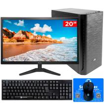 Computador Core i3-2120, 4GB, SSD 120GB, GT-H61 Slot M2, Rede Gigabit, Monitor de 20'', Teclado e Mouse, Windows