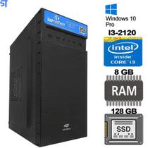 Computador Core I3 2120, Ssd 128Gb, 8Gb Ram, Mt 32Bk Win 10