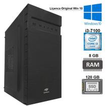 Computador Core I3-7100,8Gb Ddr4, Ssd 120Gb, Licença Win10