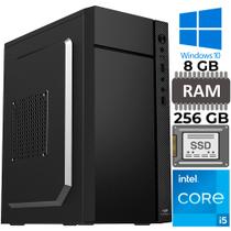 Computador Core i5-2400, Memória RAM 8GB, SSD 256GB, Gt-H61 Com Slot M2, Rede Gigabit, MT-34BK, Windows, MousePad Brinde Computador Core i5-2400, Memória RAM 8GB, SSD 256GB, Gt-H61 Com Slot M2, Rede Gigabit, MT-34BK, Windows, MousePad Brinde