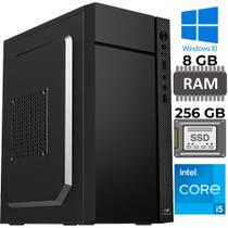 Computador Core i5-2400, Memória RAM 8GB, SSD 256GB, Gt-H61 Com Slot M2, Rede Gigabit, MT-34BK, Windows, Mousepad Computador Core i5-2400, Memória RAM 8GB, SSD 256GB, Gt-H61 Com Slot M2, Rede Gigabit, MT-34BK, Windows, Mousepad