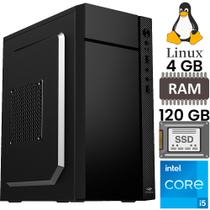 Computador Core i5-2500S, Memória RAM 4GB, SSD 120GB, Gt-H61 Com Slot M2, Rede Gigabit, MT34BK, Linux, MousePad Brinde Computador Core i5-2500S, Memória RAM 4GB, SSD 120GB, Gt-H61 Com Slot M2, Rede Gigabit, MT34BK, Linux, MousePad Brinde
