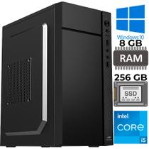 Computador Core i5-2500S, Memória RAM 8GB, SSD 256GB, Gt-H61 Slot M2, Rede Gigabit, MT-34BK, Windows 10 Computador Core i5-2500S, Memória RAM 8GB, SSD 256GB, Gt-H61 Slot M2, Rede Gigabit, MT-34BK, Windows 10
