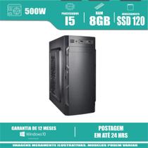 Computador Core i5 8gb SSd 120gb Win10 Fonte 500w 80 Plus!