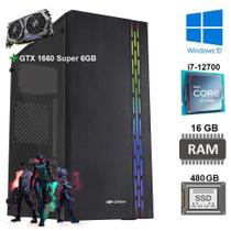 Computador Core I7 12700, Ssd 480Gb, 16Gb Ram, Gtx 1660 6Gb Computador Core I7 12700, Ssd 480Gb, 16Gb Ram, Gtx 1660 6Gb