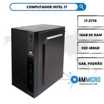 Computador core i7 - 16gb de ram - ssd 480gb - windows - office - atx padrão