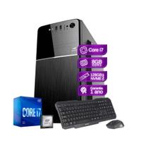 Computador Core i7 8GB SSD 128GB NVMe kit teclado e mouse - PC Master