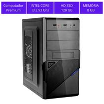 Computador CPU Barato Intel I3 2.93 Ghz, 8Gb Ram, Hd Ssd 120