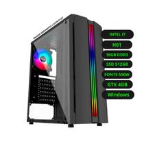 Computador CPU Gamer Intel Core i7 H61 16GB DDR3 SSD 512GB GTX 4GB WiFi Windows Computador CPU Gamer Intel Core i7 H61 16GB DDR3 SSD 512GB GTX 4GB WiFi Windows