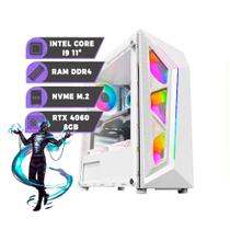 Computador Cpu Gamer Intel Core i9 11ª Geração, 64gb Ram, Nvme 2tb, RTX 4060 8gb - Pc Branco