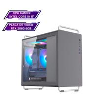 Computador Cpu Gamer Intel i9 11ª geração 16gb Ram Ssd 512gb Rtx 2060 6gb Gabinete Tiny Pro Cinza