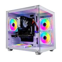 Computador Cpu Gamer Ryzen 5 2400g 16gb Ram Ssd 1tb Rx 6500xt Gabinete Aquario Branco Computador Cpu Gamer Ryzen 5 2400g 16gb Ram Ssd 1tb Rx 6500xt Gabinete Aquario Branco