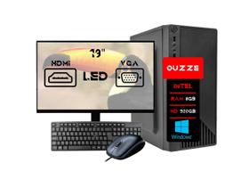 Computador cpu intel 8gb hd 500gb c/monitor teclado e mouse
