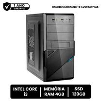 Computador Cpu Intel Core I3 4gb de Ram Ssd 120gb