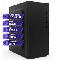 Computador Cpu Intel Core I5 12400F 12ª 16gb Ddr4 Ssd 480gb 500W Computador Cpu Intel Core I5 12400F 12ª 16gb Ddr4 Ssd 480gb 500W