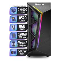 Computador Cpu PC Gamer AMD Ryzen 5 4600g Vega 7 8gb ddr4 120gb ssd sata - PC Master