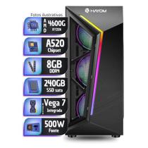 Computador Cpu PC Gamer AMD Ryzen 5 4600g Vega 7 8gb ddr4 240gb ssd sata - PC Master