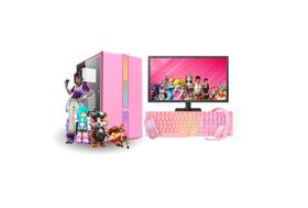 Computador CPU PC Gamer Infantil Feminino Completo Intel Core i5 Memoria Ram 16GB SSD 240GB Monitor Kit Gamer