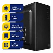 Computador Cpu Pc Torre Intel i5 16Gb Ssd 480Gb Windows 11 Computador Cpu Pc Torre Intel i5 16Gb Ssd 480Gb Windows 11