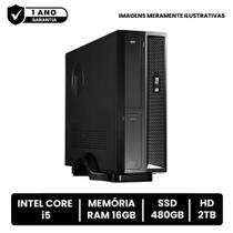 Computador Cpu Slim Intel Core I5 16gb de Ram Ssd 480gb Hd 2tb com Windows 10