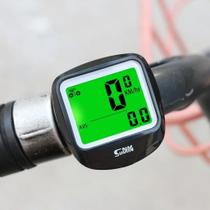 Computador Cronometro Velocímetro Display Digital LCD Bike Bicicleta Com Fio Prova D'água Ciclismo
